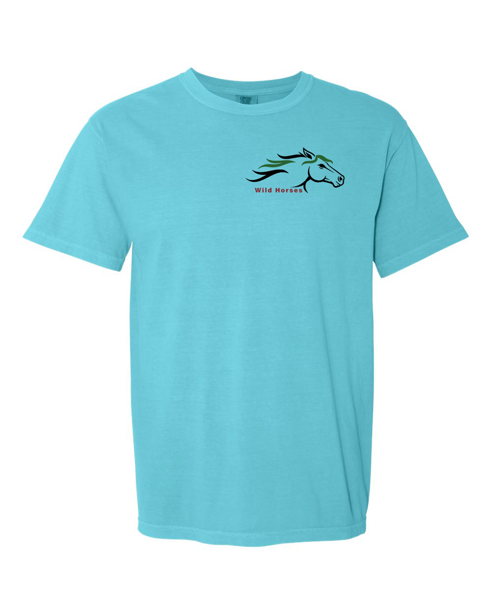 Lagoon Wild Horses 100% Quality Cotton Short Sleeve