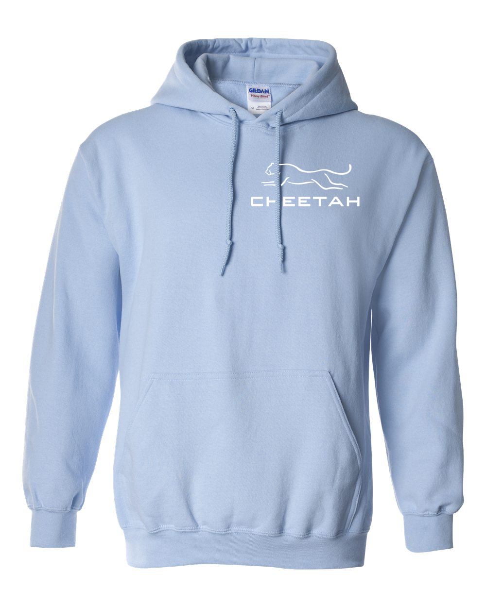 Light Blue Cheetah 100% Quality Cotton Hoodie