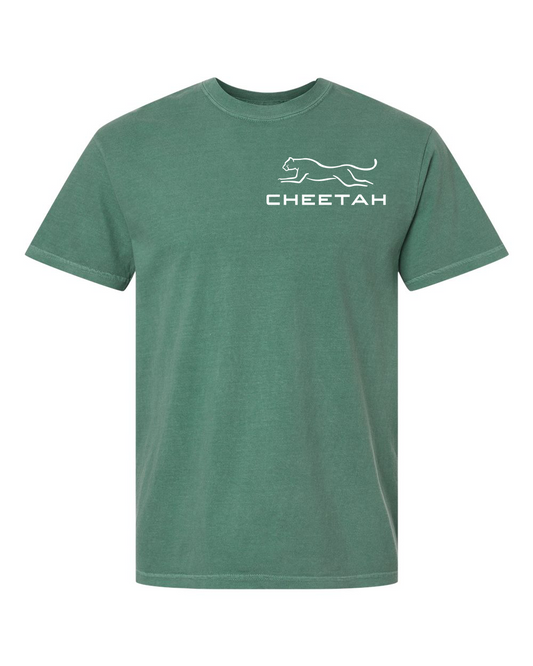 Light Green Cheetah 100% Quality Cotton Short Sleeve