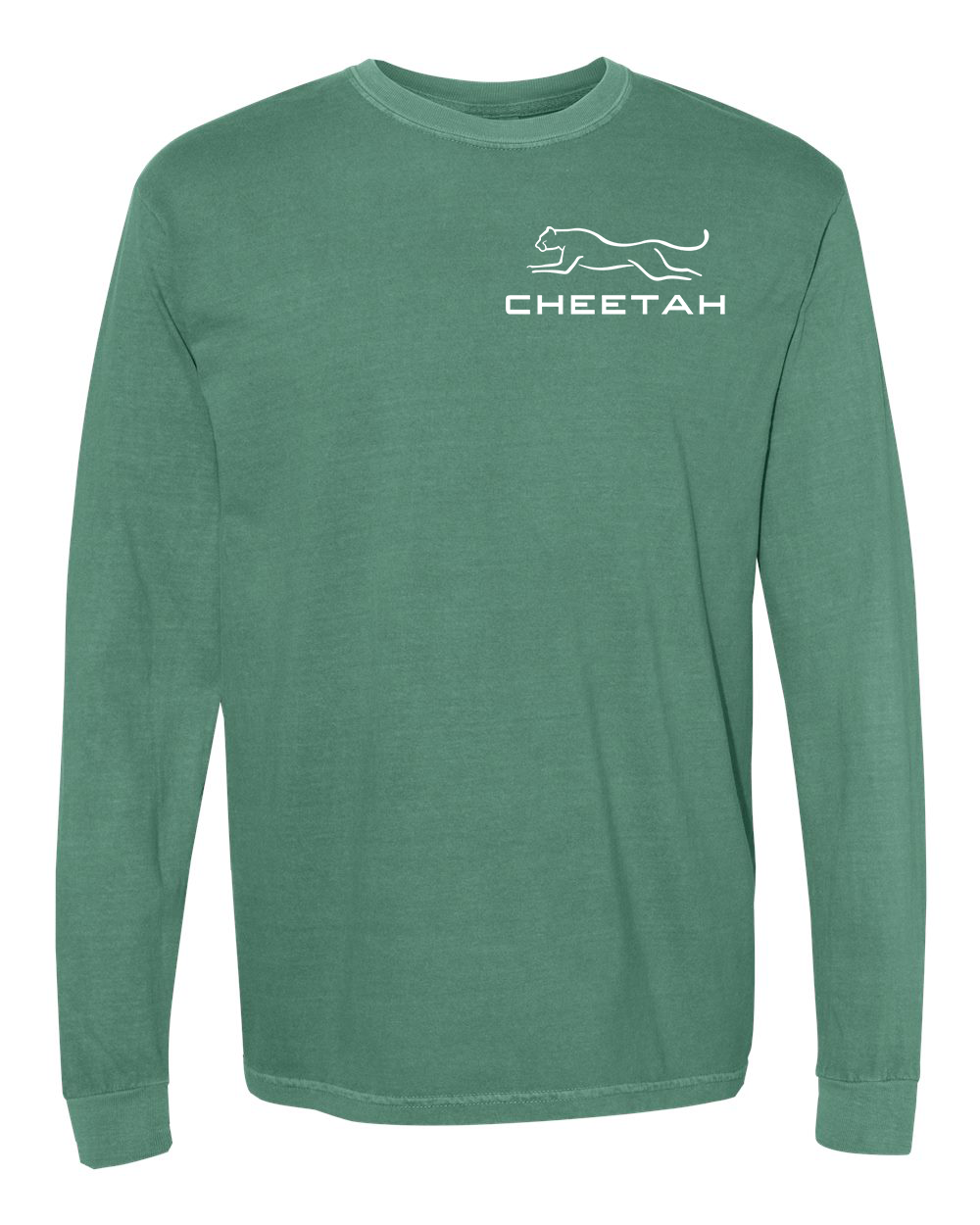 Light Green Cheetah 100% Quality Cotton Long Sleeve