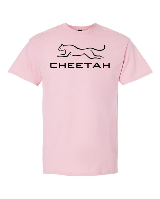 Light Pink Cheetah 100% Quality Cotton Short Sleeve (Full Chest)