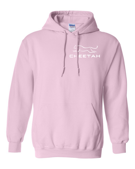 Light Pink Cheetah 100% Quality Cotton Hoodie