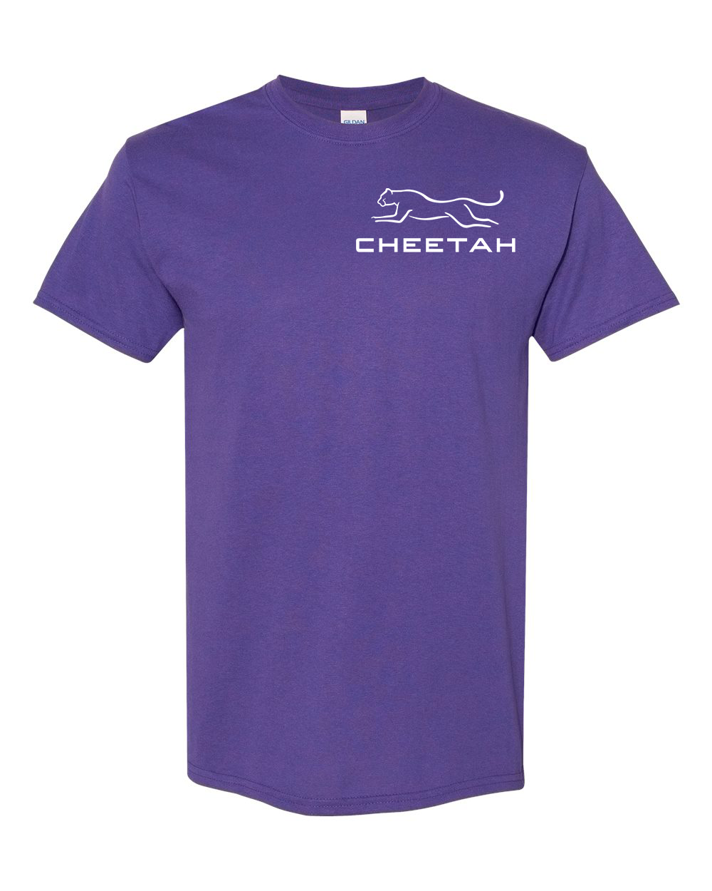 Lilac Cheetah 100% Quality Cotton Short Sleeve