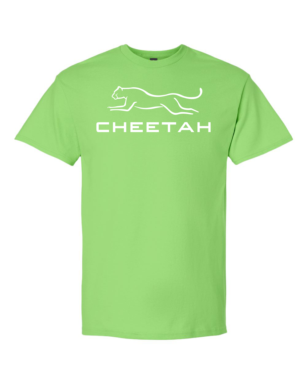 Lime Cheetah 100% Quality Cotton Short Sleeve (Full Chest)