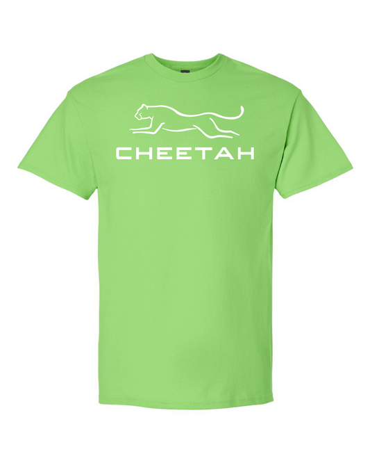 Lime Cheetah 100% Quality Cotton Short Sleeve (Full Chest)