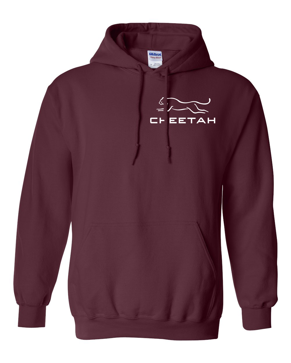 Maroon Cheetah 100% Quality Cotton Hoodie