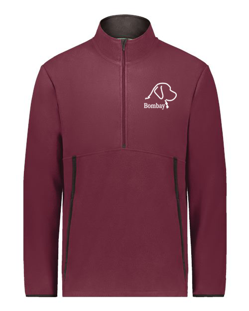 Maroon Fleece 1/2 Zip Pullover