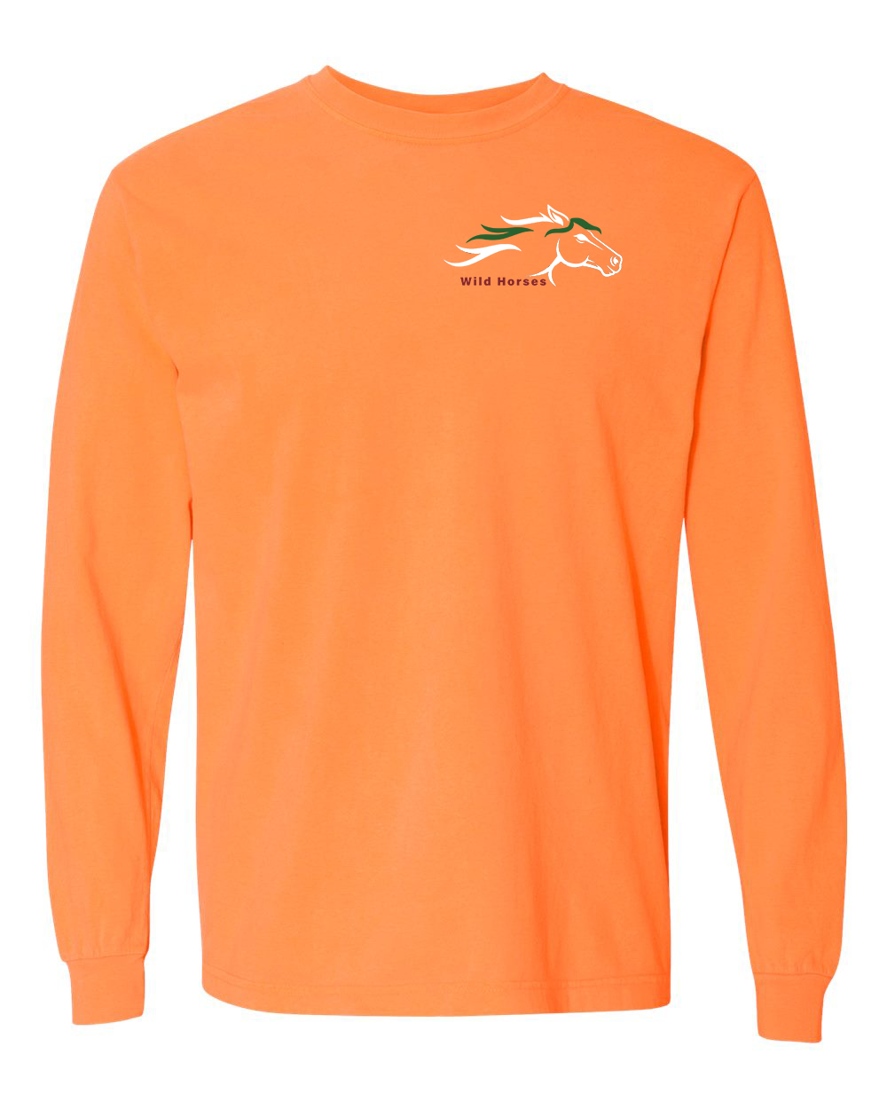Melon Wild Horses 100% Quality Cotton Long Sleeve