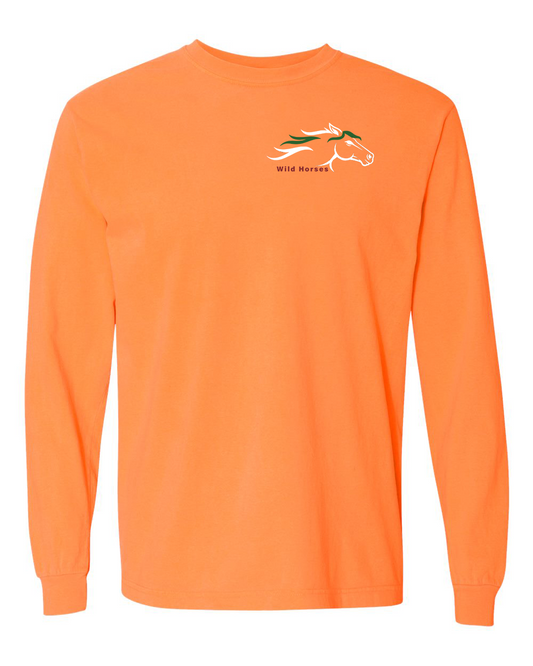 Melon Wild Horses 100% Quality Cotton Long Sleeve