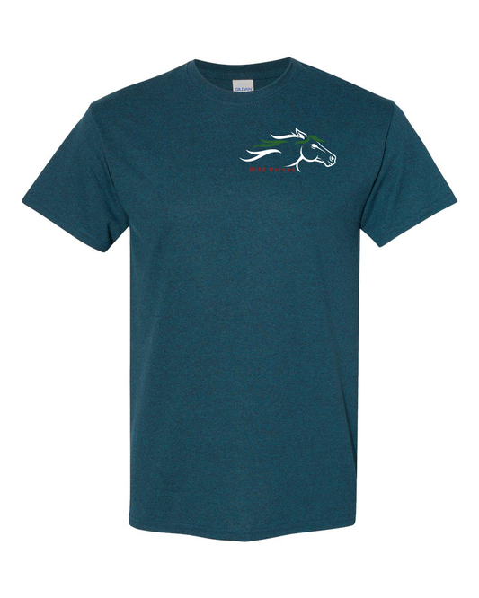 Midnight Wild Horses 100% Quality Cotton Short Sleeve