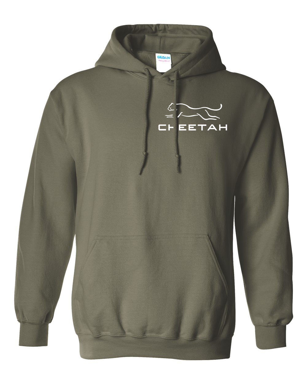 Military Green Cheetah 100% Quality Cotton Hoodie