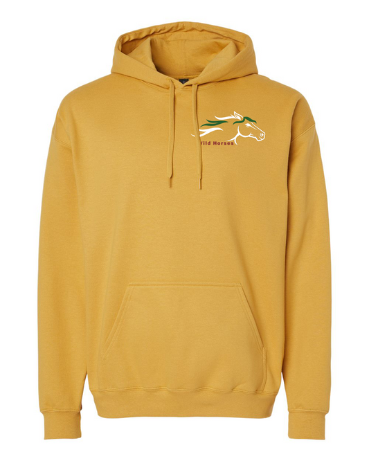 Mustard Wild Horses 100% Quality Cotton Hoodie