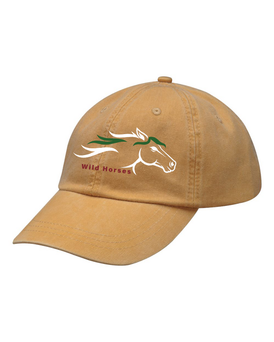 Mustard Wild Horses 100% Quality Cotton Cap