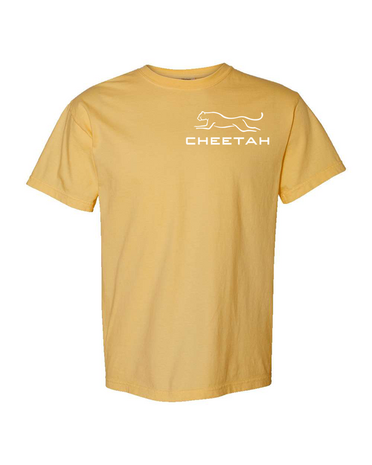 Mustard Cheetah 100% Quality Cotton Short Sleeve
