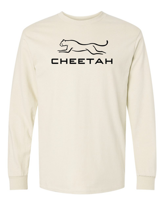 Natural Cheetah 100% Quality Cotton Long Sleeve (Full Chest)