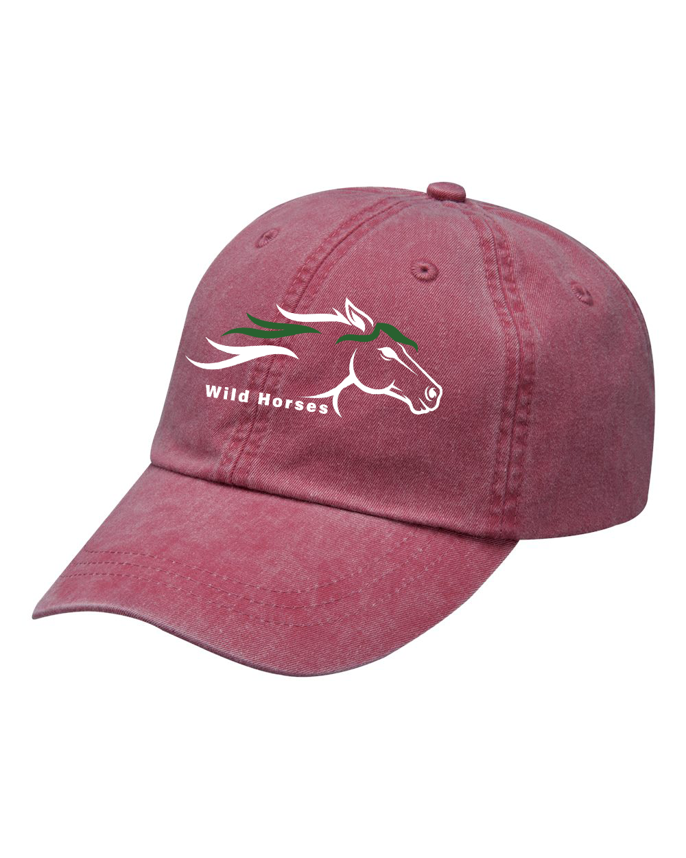 Nautical Red Wild Horses 100% Quality Cotton Cap