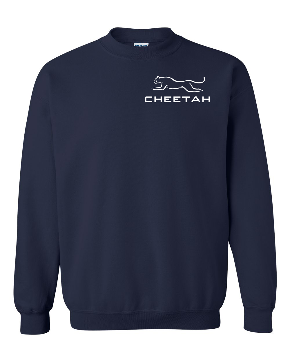 Navy Cheetah 100% Quality Cotton Crewneck Sweatshirt