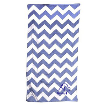 Navy-White Chevron Towel