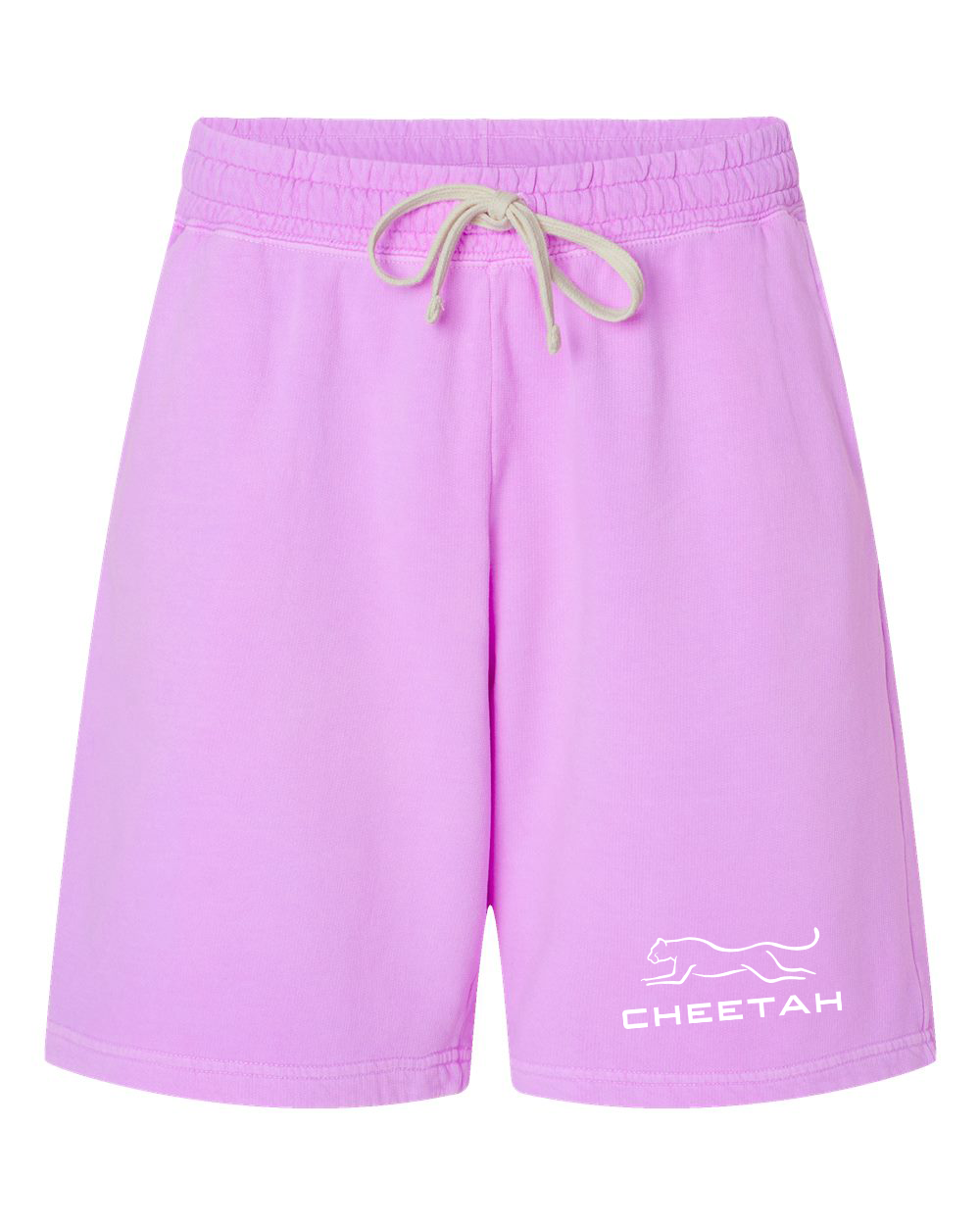 Neon Violet Cheetah 100% Quality Cotton Sweat Shorts