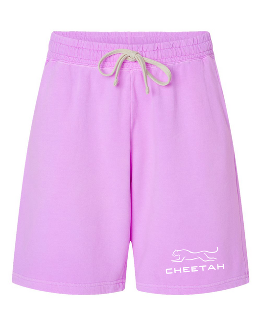 Neon Violet Cheetah 100% Quality Cotton Sweat Shorts