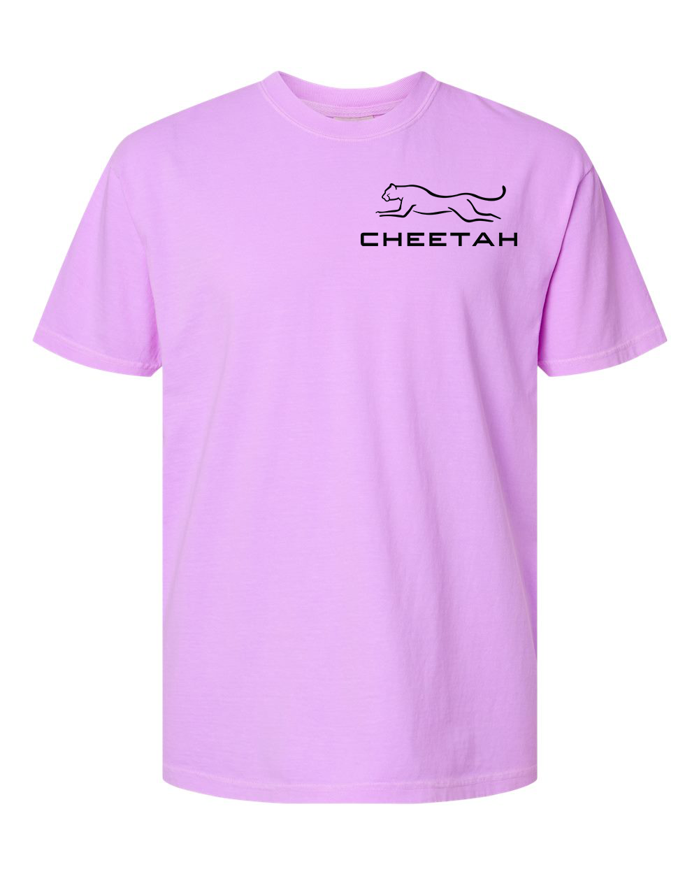 Neon Violet Cheetah 100% Quality Cotton Short Sleeve