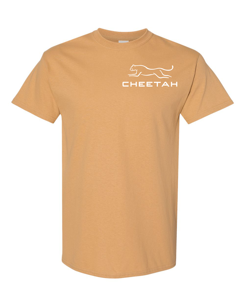 Old Gold Cheetah 100% Quality Cotton Short Sleeve