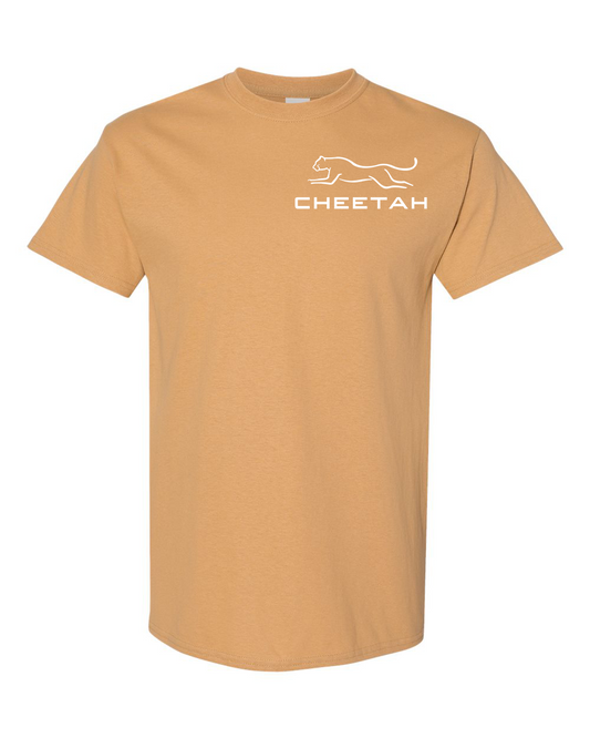 Old Gold Cheetah 100% Quality Cotton Short Sleeve
