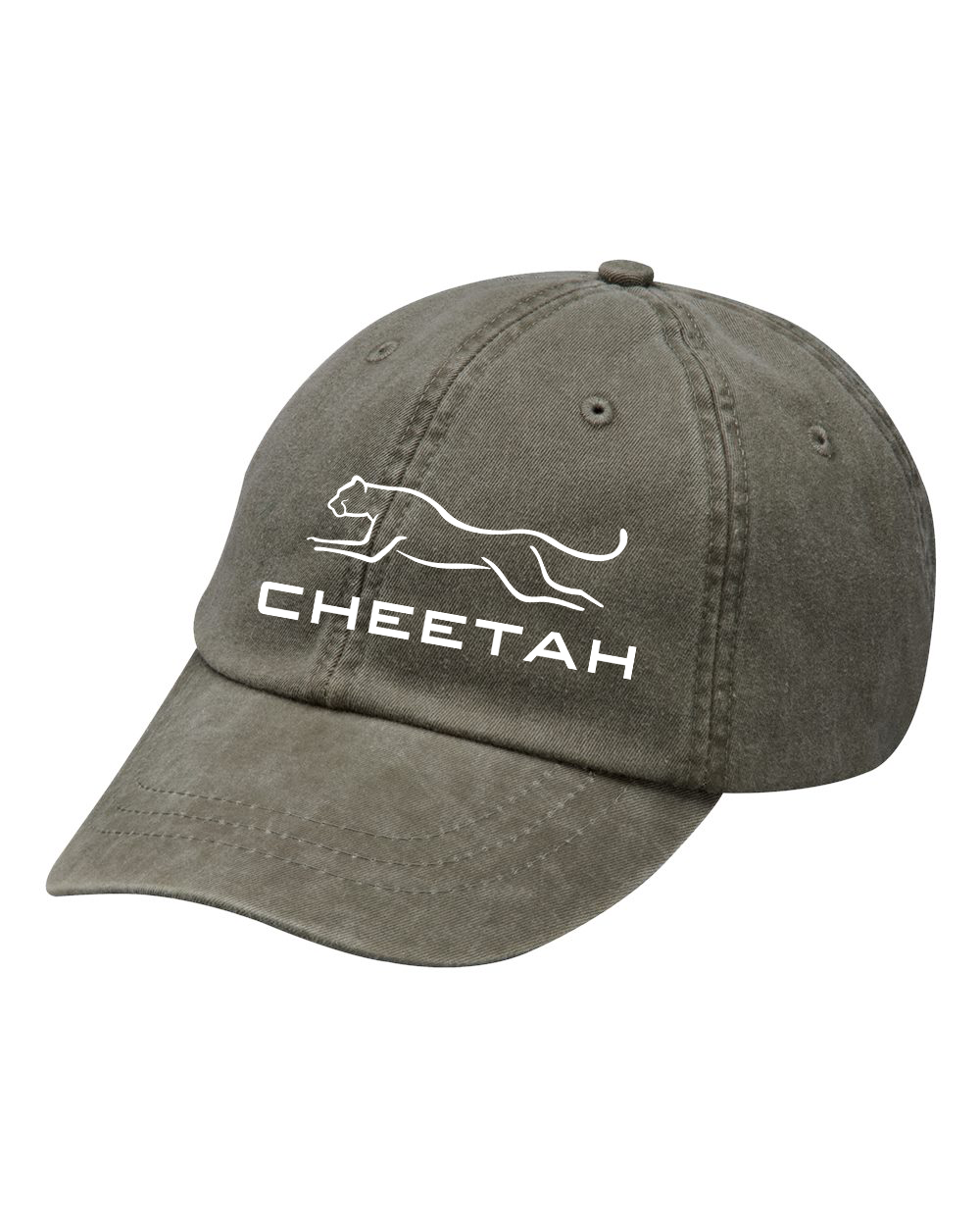 Olive Cheetah 100% Quality Cotton Cap
