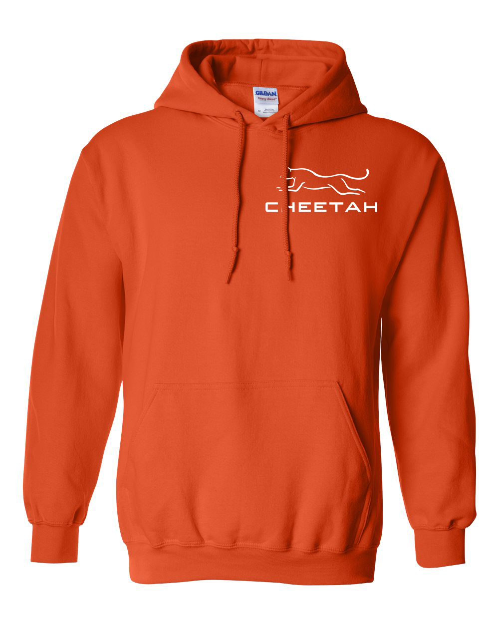 Orange Cheetah 100% Quality Cotton Hoodie