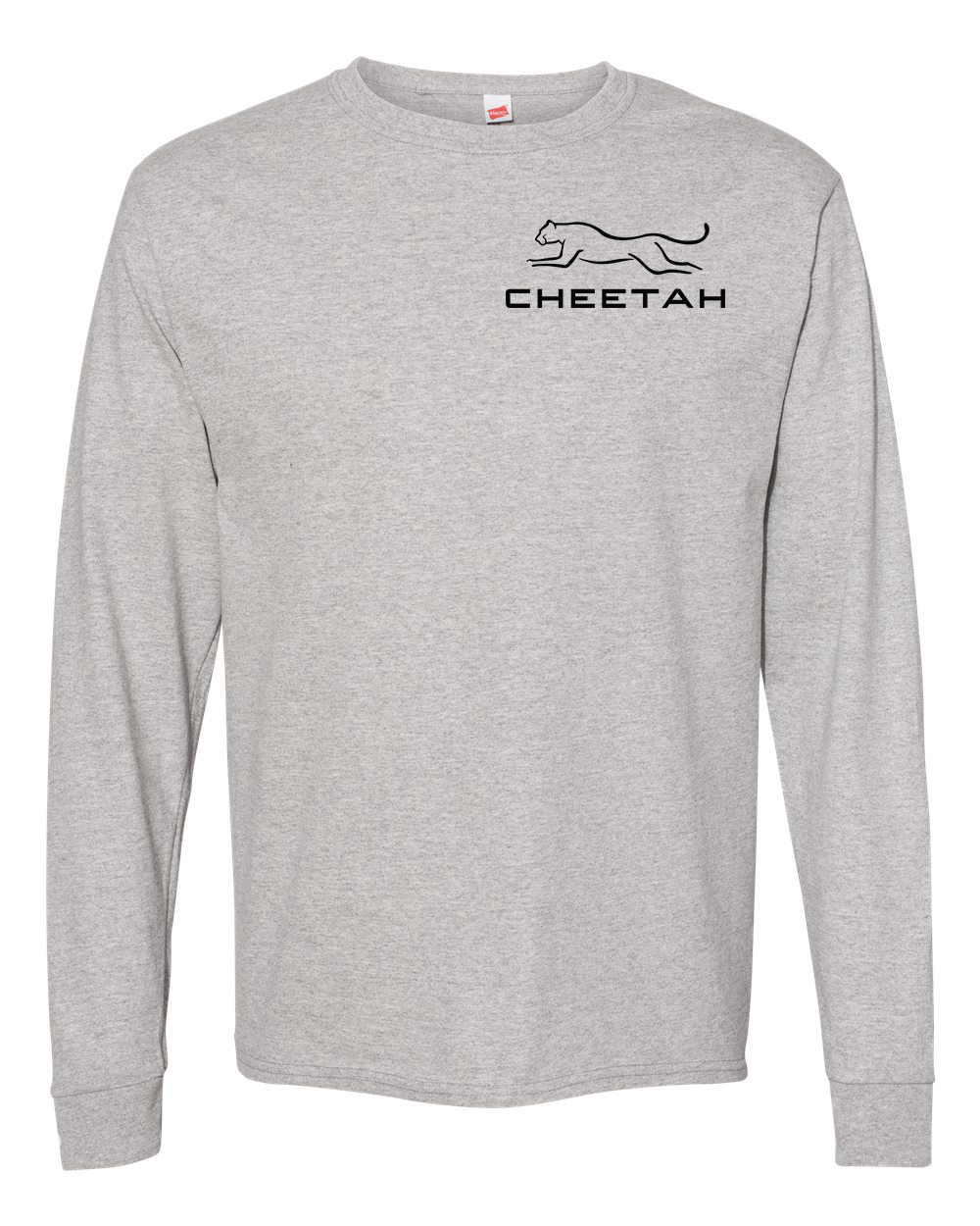 Oxford Grey Cheetah 100% Quality Cotton Long Sleeve