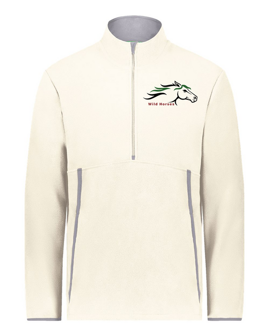 Oyster Wild Horses 100% Quality Cotton Quarter-Zip