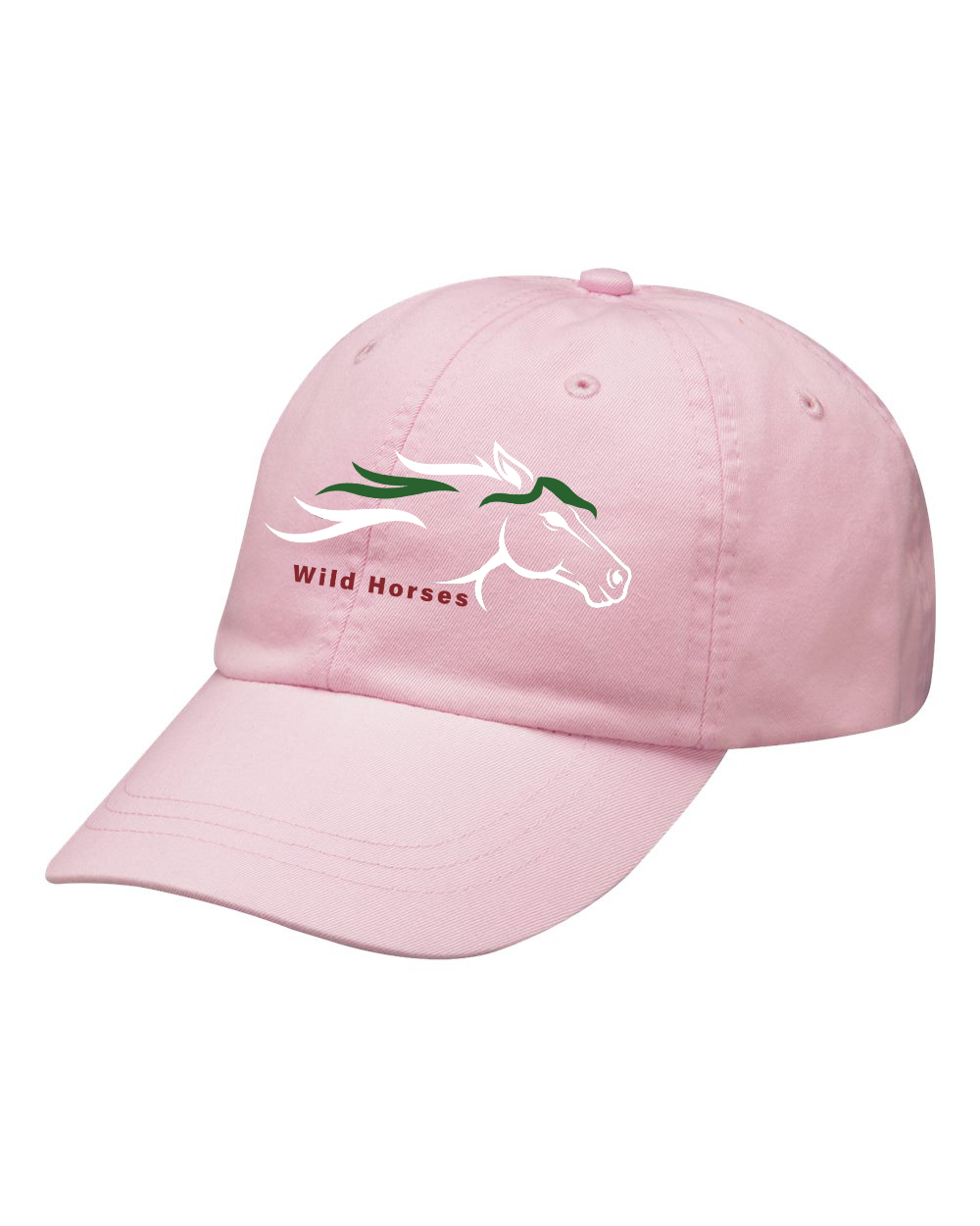 Pale Pink Wild Horses 100% Quality Cotton Cap