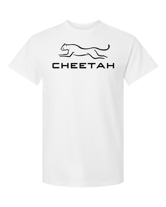 PFD White Cheetah 100% Quality Cotton Short Sleeve (Full Chest)