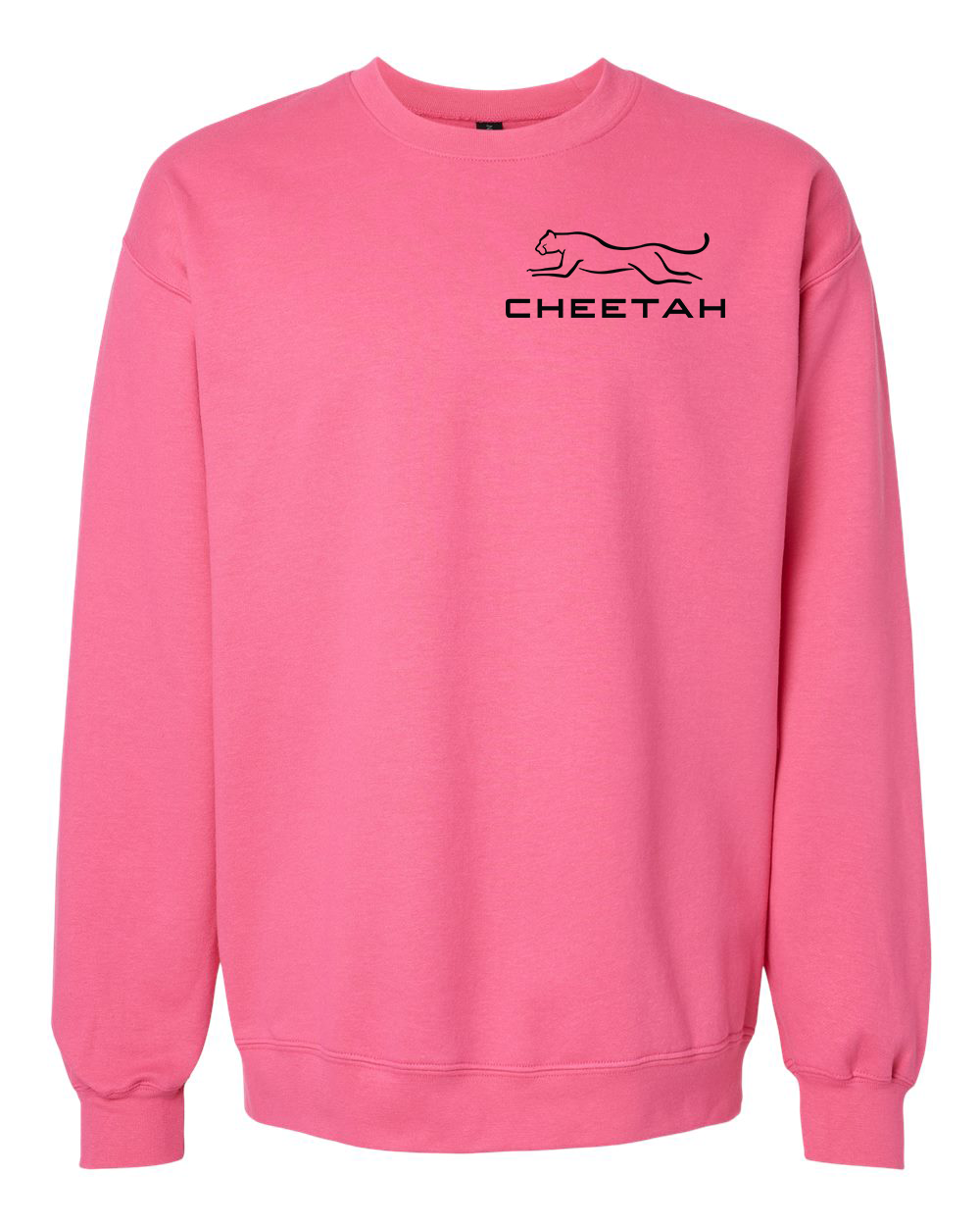 Pink Lemonade Cheetah 100% Quality Cotton Crewneck Sweatshirt