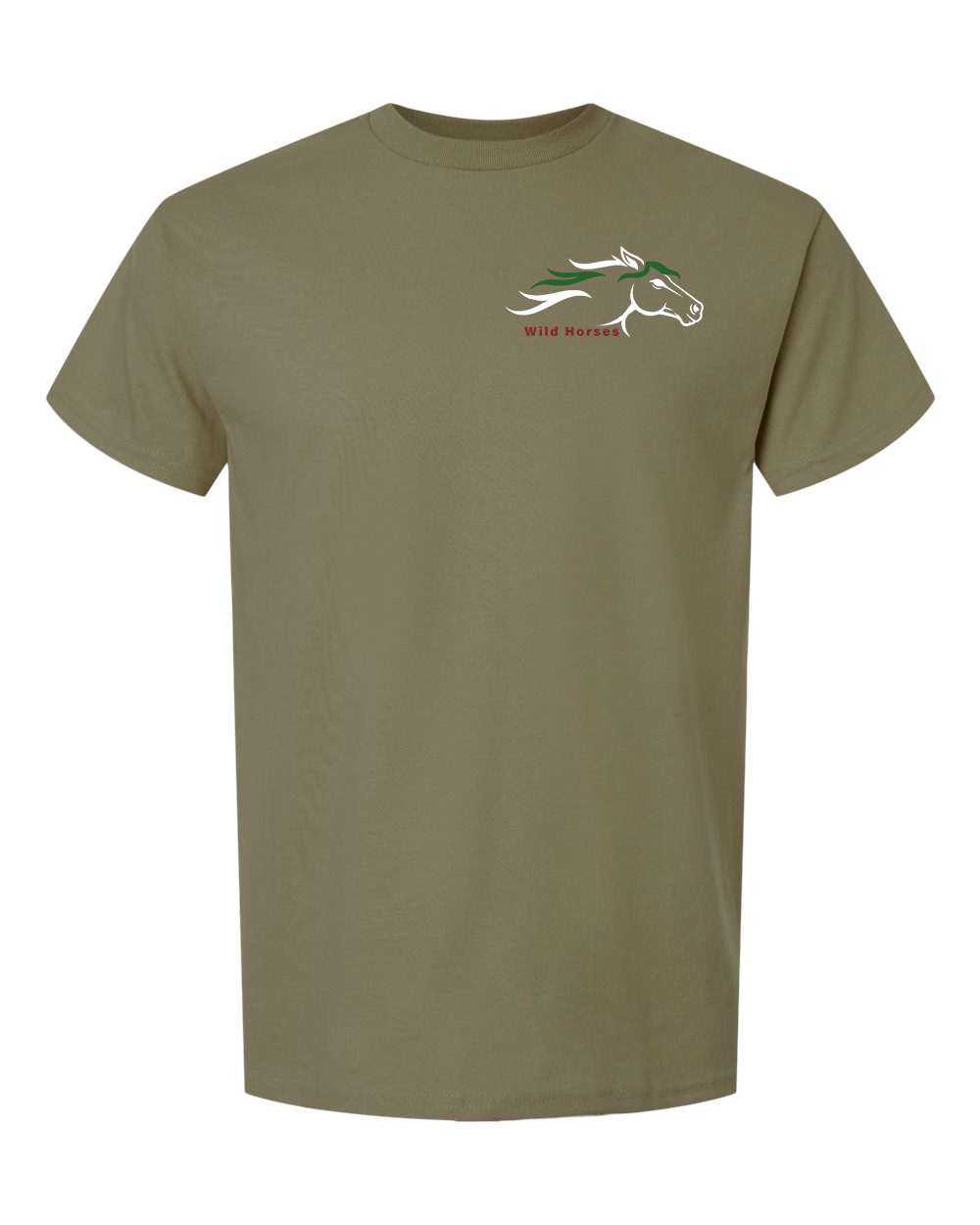 Prairie Dust Wild Horses 100% Quality Cotton Short Sleeve