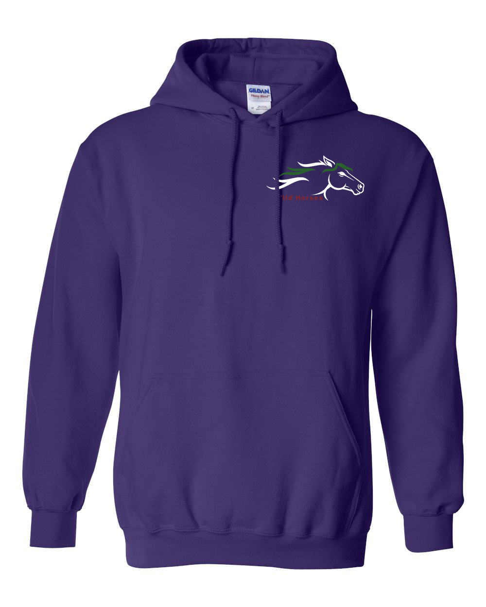 Purple Wild Horses 100% Quality Cotton Hoodie
