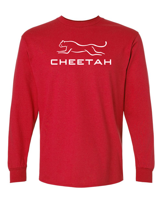Red Cheetah 100% Quality Cotton Long Sleeve (Full Chest)