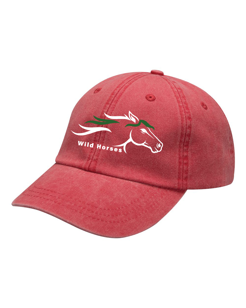 Red Wild Horses 100% Quality Cotton Cap
