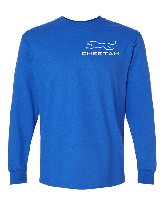 Royal Cheetah 100% Quality Cotton Long Sleeve (Left Chest)