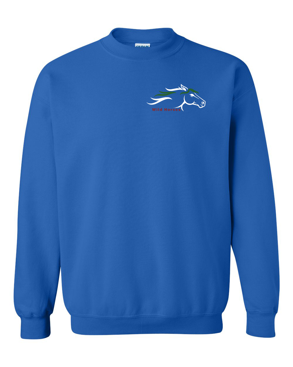 Royal Wild Horses 100% Quality Cotton Crewneck Sweatshirt