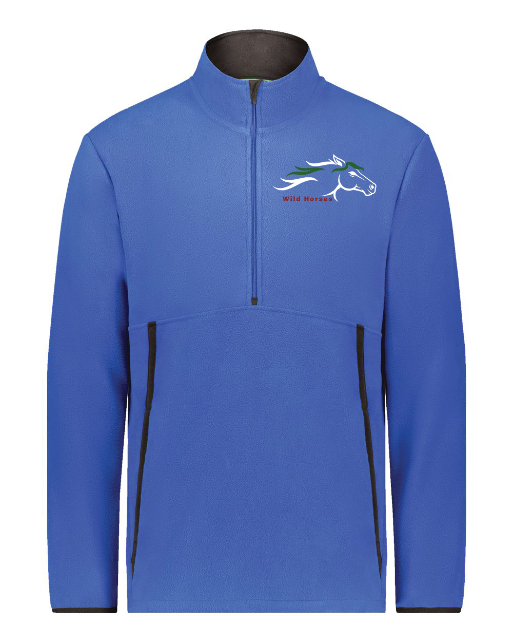 Royal Wild Horses 100% Quality Cotton Quarter-Zip