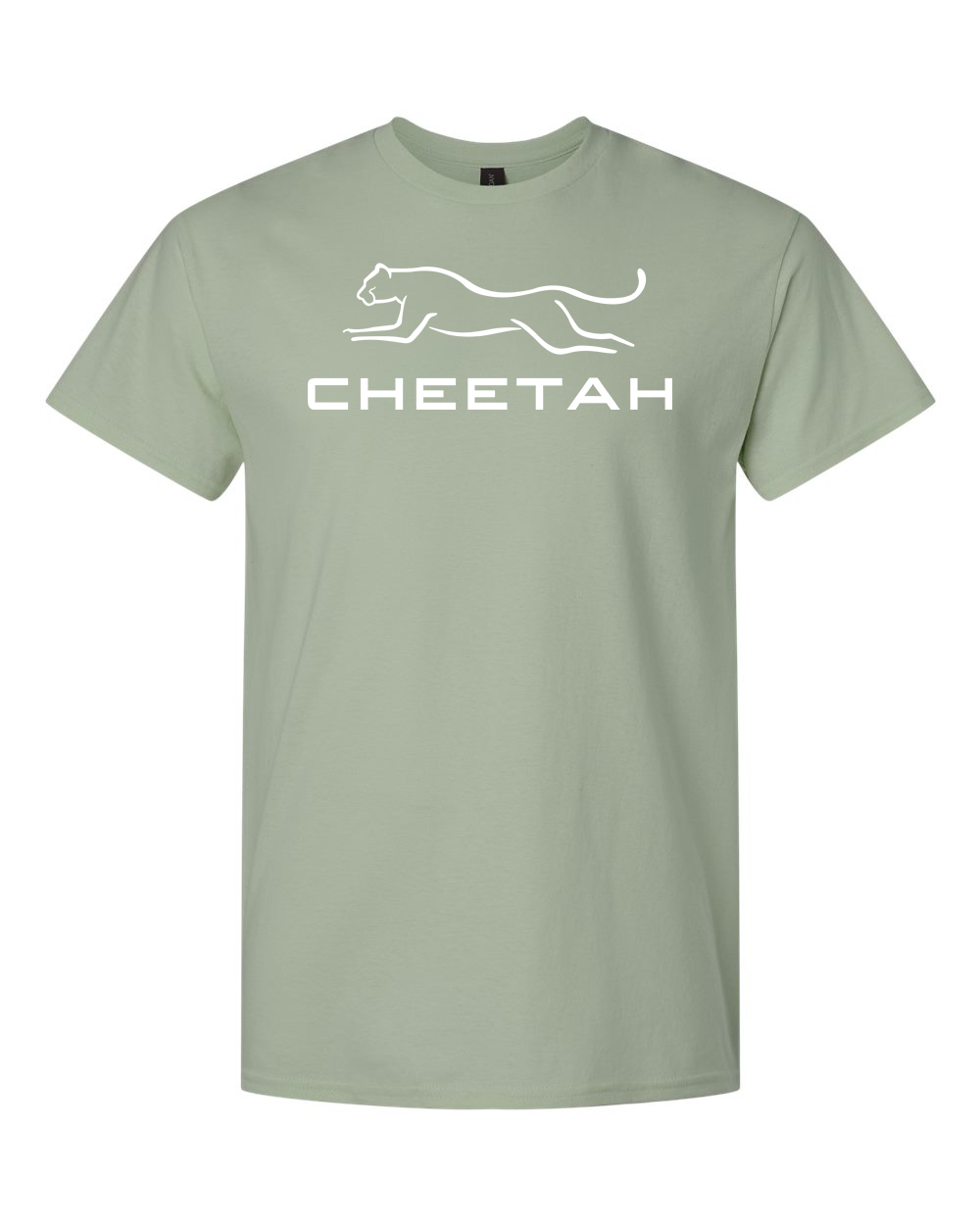 Sage Cheetah 100% Quality Cotton Short Sleeve (Full Chest)