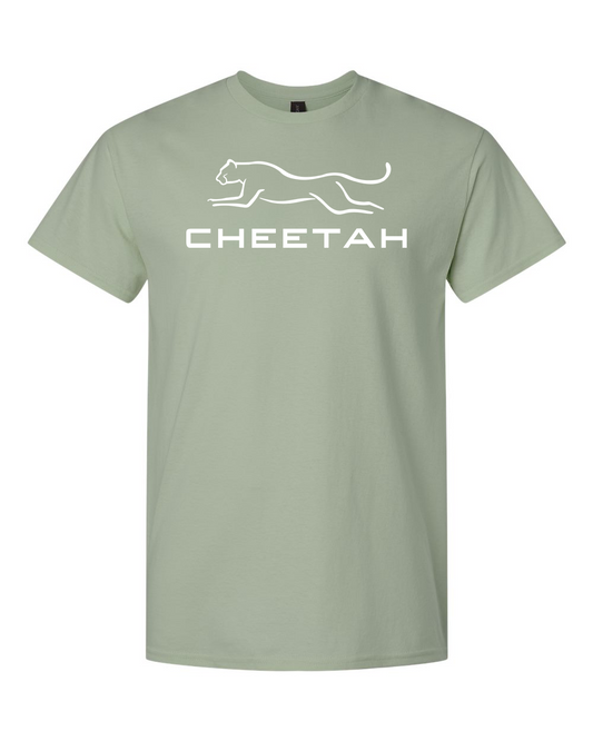 Sage Cheetah 100% Quality Cotton Short Sleeve (Full Chest)