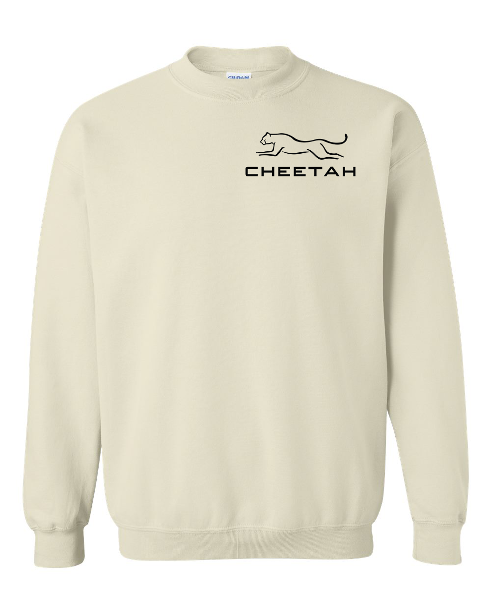 Sand Cheetah 100% Quality Cotton Crewneck Sweatshirt
