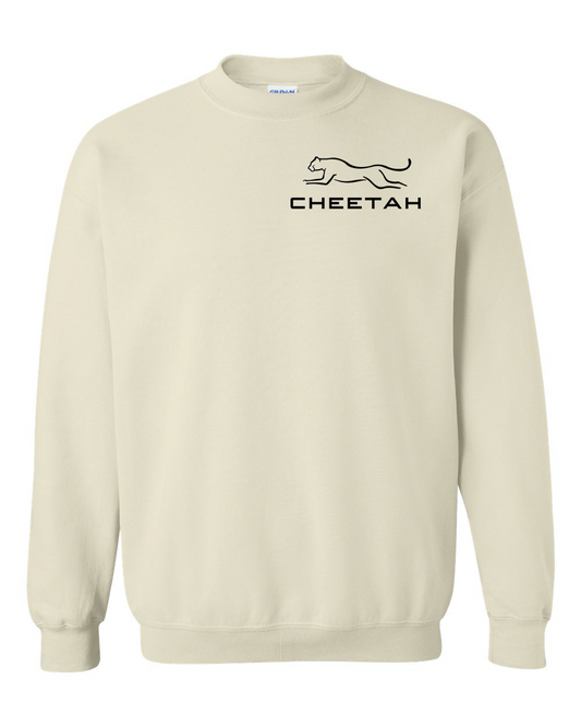 Sand Cheetah 100% Quality Cotton Crewneck Sweatshirt