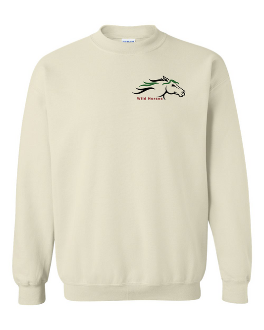 Sand Wild Horses 100% Quality Cotton Crewneck Sweatshirt