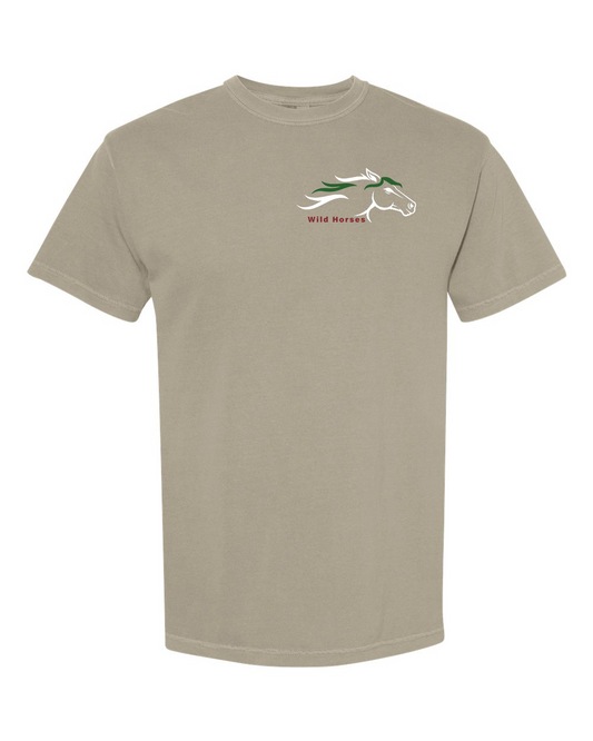 Sandstone Wild Horses 100% Quality Cotton Short Sleeve