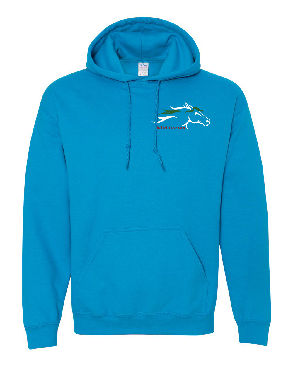 Sapphire Wild Horses 100% Quality Cotton Hoodie