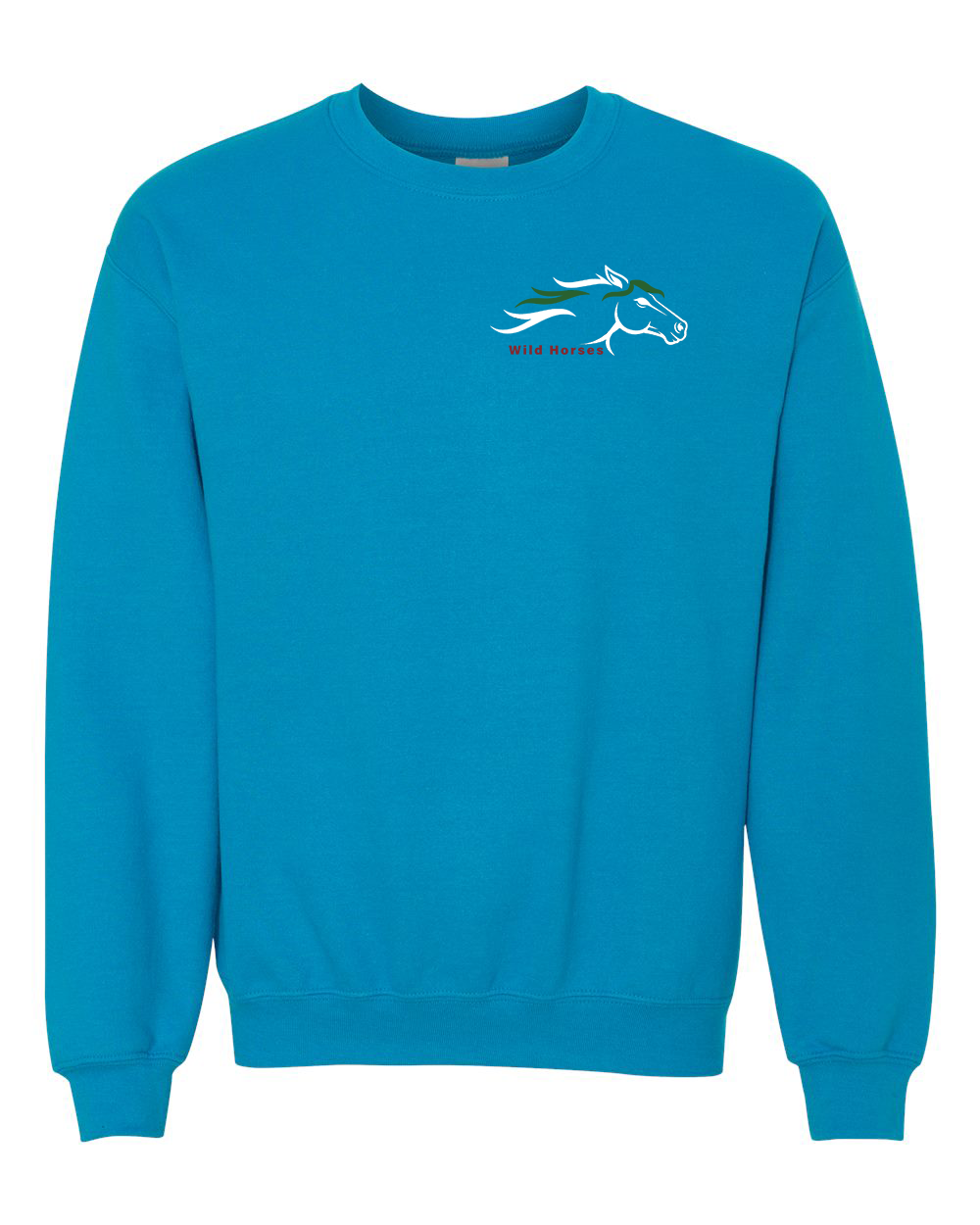 Sapphire Wild Horses 100% Quality Cotton Crewneck Sweatshirt
