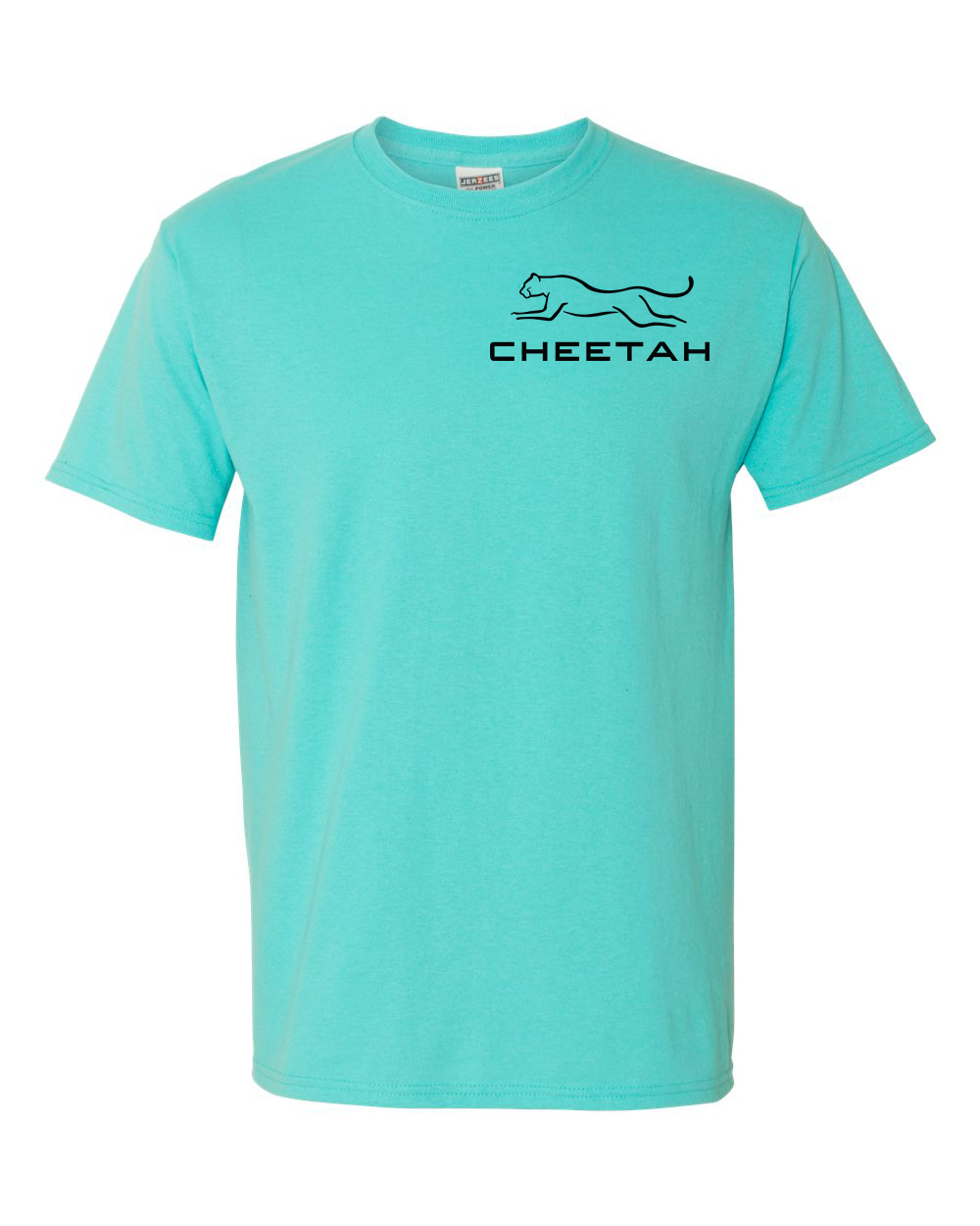 Scuba Blue Cheetah 100% Quality Cotton Short Sleeve